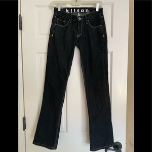 Kitson Black Jeans, Slim Bootcut